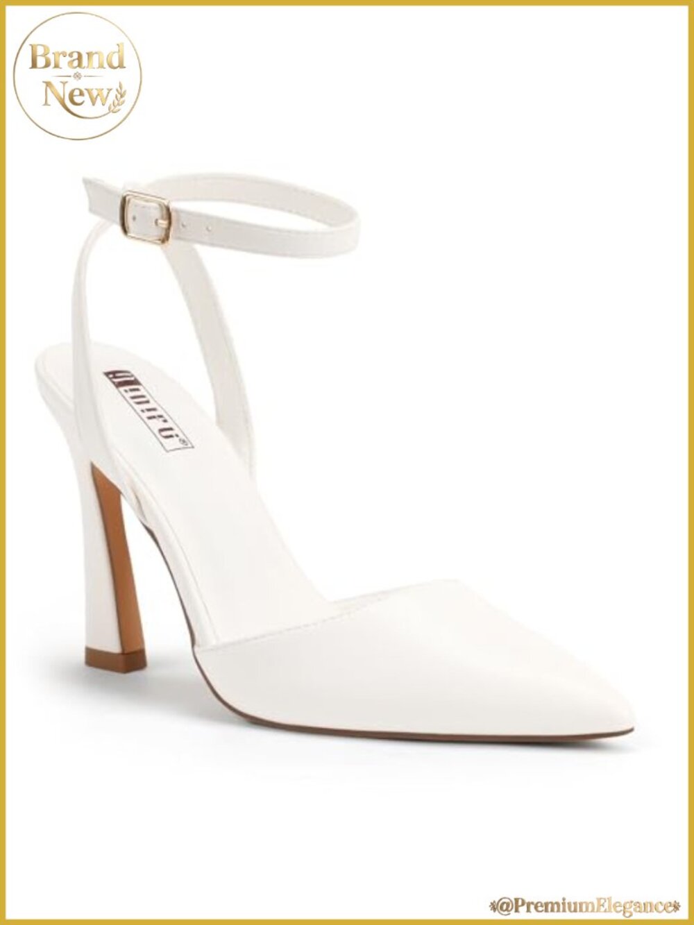 IDIFU IN4 Closed Toe High Heels Slingback Stiletto Pointed Toe Heels for Women